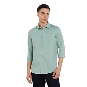 amazon brand - symbol men39s solid slim fit cotton casual shirt  plain  full sleeve  summer available in plus sizes