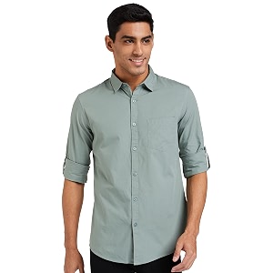 Amazon Brand - Symbol Mens Cotton Shirt
