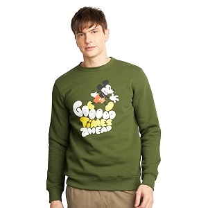 amazon brand - symbol men cotton blend heavy weight round neck sweatshirt available in marvel amp disney graphics regular fit