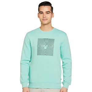 amazon brand - symbol men cotton blend heavy weight round neck sweatshirt available in marvel amp disney graphics regular fit