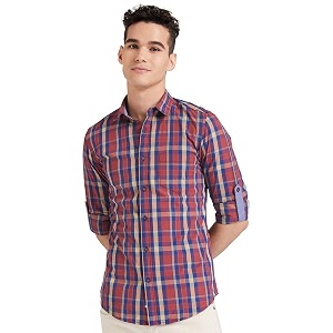 Amazon Brand - Symbol Mens Cotton Checkered