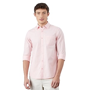 amazon brand - symbol men39s solid slim fit cotton casual shirt  plain  full sleeve  summer available in plus sizes