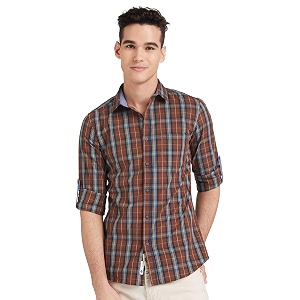 Amazon Brand - Symbol Mens Cotton Checkered