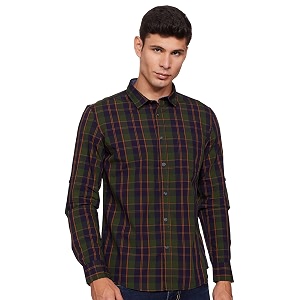 Amazon Brand - Symbol Mens Cotton Checkered