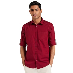 Amazon Brand - Symbol Mens Cotton Shirt
