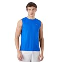 Amazon Brand - Symbol Men's Polyester Color Block Active Regular Fit Sports | Round Neck | Sleeveless T-Shirt