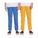 Amazon Brand - Symbol Cotton Men's Printed Regular Fit Casual Style Pajama Bottom (Pack Of 2)
