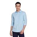 Amazon Brand - Symbol Men's Solid Slim Fit Cotton Casual Shirt | Plain | Full Sleeve | Summer (Available in Plus Sizes)