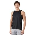 Amazon Brand - Symbol Men's Polyester Color Block Active Regular Fit Sports | Round Neck | Sleeveless T-Shirt