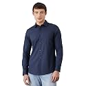 Amazon Brand - Symbol Men's Solid Slim Fit Cotton Casual Shirt | Plain | Full Sleeve | Summer (Available in Plus Sizes)