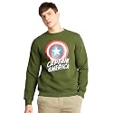 Amazon Brand - Symbol Men Cotton Blend Heavy Weight Round Neck Sweatshirt (Available in Marvel &amp; Disney Graphics) (Regular Fit)