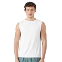 Amazon Brand - Symbol Men's Polyester Color Block Active Regular Fit Sports | Round Neck | Sleeveless T-Shirt