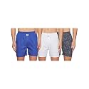 Amazon Brand - Symbol Men's Underpants All Over Print 100% Cotton Boxer Shorts in Regular Fit (Pack of 3)