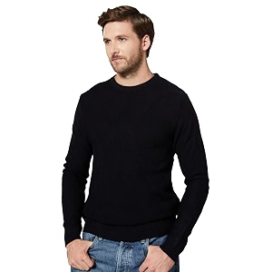 amazon brand - symbol men39s casual acrylic crew neck sweater available in plus sizes