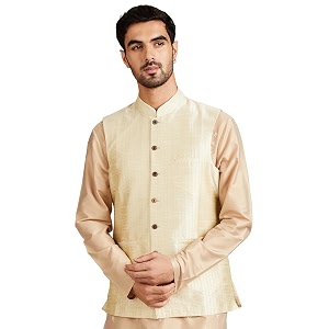 amazon brand - symbol men lightweight nehru jacket