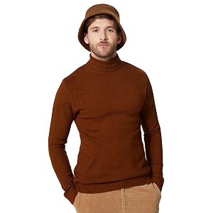 amazon brand - symbol men acrylic high neck sweater