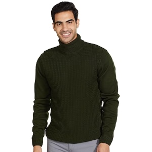 amazon brand - symbol men39s casual acrylic high neck sweater available in plus sizes