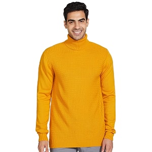 amazon brand - symbol men acrylic high neck sweater