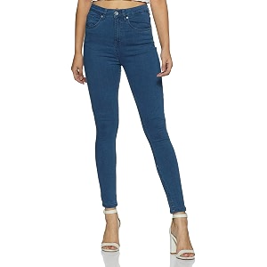 amazon brand - symbol women39s high rise ankle length stretchable skinny fit jeans available in plus sizes