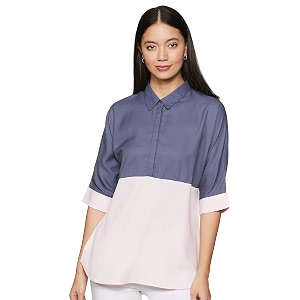 amazon brand - symbol women39s loose fit shirt