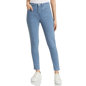 amazon brand - symbol women39s skinny fit jeans high rise  ankle length  stretchable fabric available in plus sizes