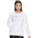 Amazon Brand - Symbol Women's Cotton Blend Round Neck Regular Fit Sweatshirt (Pullover) (Available in Plus Sizes)