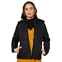 Amazon Brand - Symbol Women's Polyester Regular Fit Quilted Jacket With Detachable Hoodie (Puffer Jackets) (Available in Plus Sizes)
