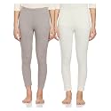 Amazon Brand - Symbol Women's Casual Slim Mid Rise Thermal Bottom (Available in Plus Sizes)