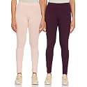 Amazon Brand - Symbol Women's Mid Rise Ankle Length Cotton Stretch Skinny Fit Leggings (Available in Plus Sizes)