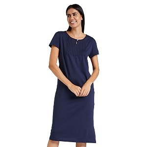 amazon brand - symbol women cotton calf length regular fit nighty  night dress available in plus sizes