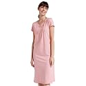 Amazon Brand - Symbol Women Cotton Calf Length Regular Fit Nighty | Night Dress (Available in Plus Sizes)