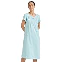 Amazon Brand - Symbol Women Cotton Calf Length Regular Fit Nighty | Night Dress (Available in Plus Sizes)