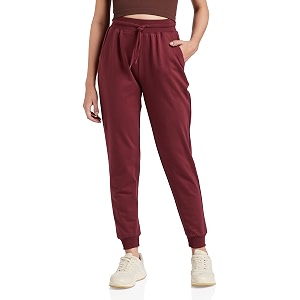 amazon brand - symbol women ankle lenght regular fit all-season jogger track pant available in plus sizes