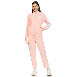 amazon brand - symbol womens cotton blend track suit regular fit co-ord set available in plus sizes