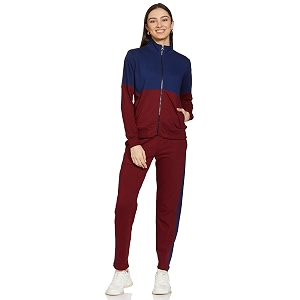 amazon brand - symbol womens cotton blend track suit regular fit co-ord set available in plus sizes