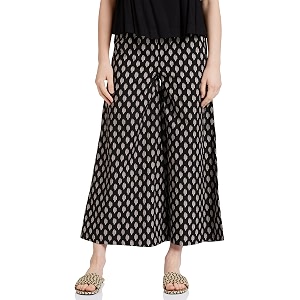 amazon brand - tavasya women39s relaxed bottom ar-tvsplz01_black ikat_l