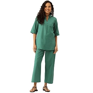 Amazon Brand - Tavasya Women Solid Shirt