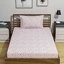 Amazon Brand – Umi 144 TC 100% Cotton Printed Single Bedsheet Set with One Pillow Case | Twin Sheet Set|Breathable and Skin Friendly| Oeko-Tex Certified | (60x90 Inches, Niers Violet)