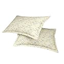 Amazon Brand – Umi 144 TC 100% Cotton Printed Pillow Case | Pack of 2 | Breathable and Skin Friendly| Oeko-Tex Certified | Divine Arch - Green