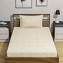 Amazon Brand – Umi 144 TC 100% Cotton Printed Single Bedsheet Set with One Pillow Case | Twin Sheet Set|Breathable and Skin Friendly| Oeko-Tex Certified | (60x90 Inches, Niers Yellow)
