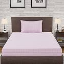 Amazon Brand – Umi 144 TC 100% Cotton Printed Single Bedsheet Set with One Pillow Case | Twin Sheet Set|Breathable and Skin Friendly| Oeko-Tex Certified 60x90 Inches, Maze - Red