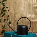 Amazon Brand - Umi Black Texture Long Spout Plant Watering Can Handcrafted | Best for Home Gardening | Gardening Tool Water can Sprayer | Gardeners Choice (1.7L) Capacity (Pack of 1)