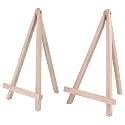 Amazon Brand – Umi Canvas Easel Stand Tabletop A-Frame Medium Wooden Easel Size - 12 Inch Pack of 2