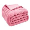 Amazon Brand - Umi Fleece Sherpa Blanket for Winter Single Bed 500GSM, Ultra Super Soft Comfort &amp; Luxury Flannel for Heavy Winter, Mid Winter &amp; AC Room (60X90 Inches, Aqua &amp; White)