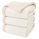 Amazon Brand - Umi Fleece Sherpa Blanket for Winter King Size 500GSM, Ultra Super Soft Luxury Fleece for Heavy Winter, Mid Winter &amp; AC Room (88X90 Inches, White &amp; White)