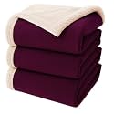 Amazon Brand - Umi Fleece Sherpa Blanket for Winter King Size 500GSM, Ultra Super Soft Fleece for Heavy Winter, Mid Winter &amp; AC Room (88X90 Inches, Aqua &amp; White)