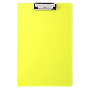 amazon brand  umi fluorescent green semi transparent acrylic clipboard exam pad paper board writing pad 1pc