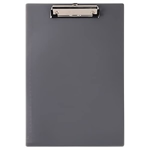 amazon brand  umi grey acrylic clipboard exam pad paper board writing pad for school and office use 1pc