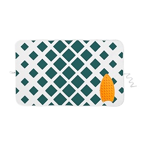 amazon brand - umi iron mat for ironing clothes  heat resistant ironing mat for bed with attached silicon iron pad  portable amp washable size- 120x70cm teal