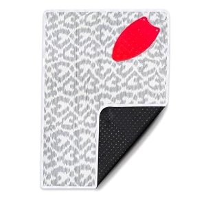 amazon brand - umi iron mat with silicone iron rest 5 mm felt padding heat resistant steam press on table lightweight portable foldable washable- grey